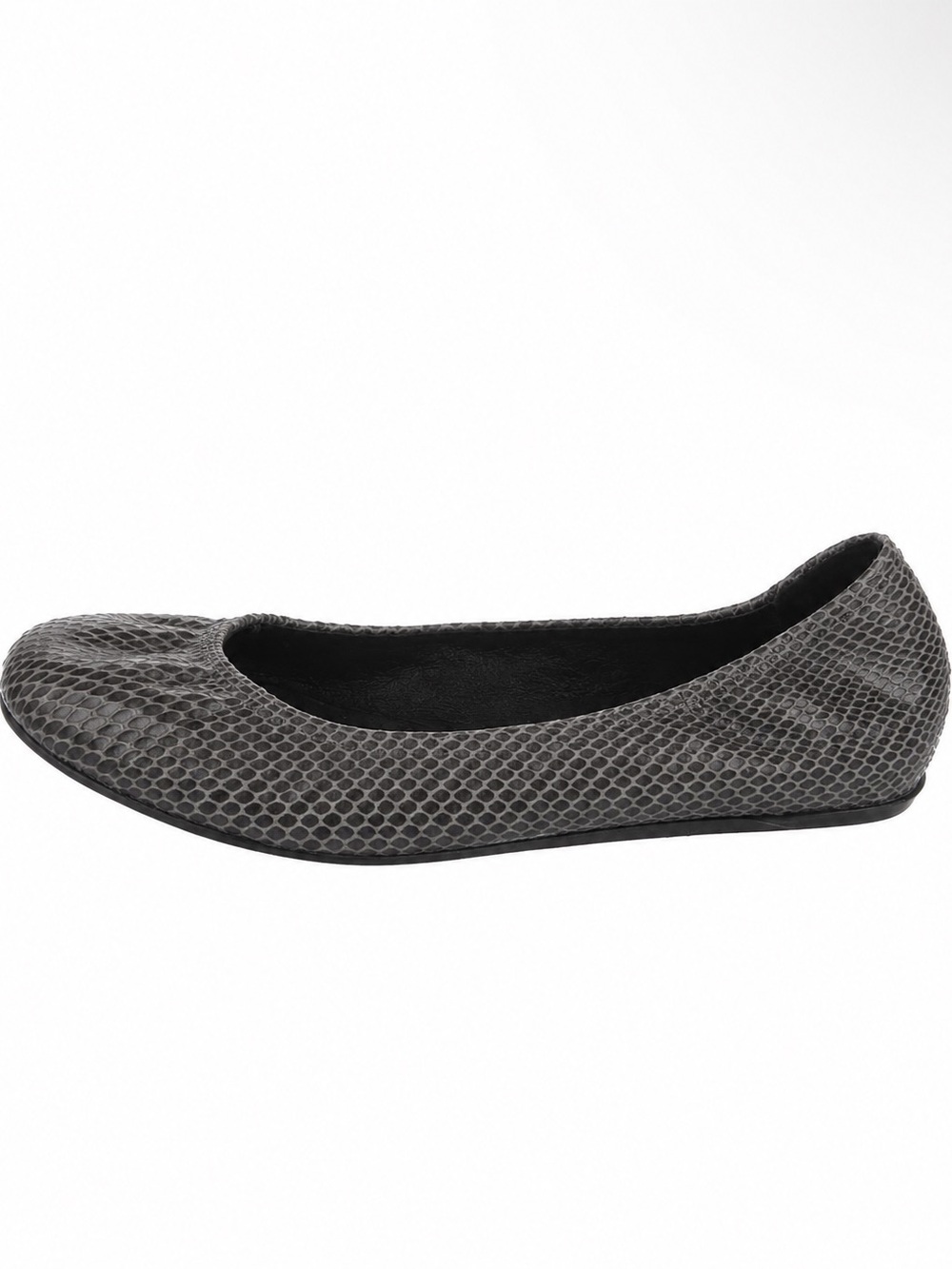 Brand New! Lanvin Gray Python Leather Ballet Flat